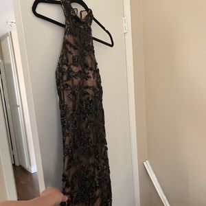 Jovani sequenced long evening dress